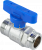 Кран шаровой FAR 3/4", НР, син. бабочка, хром